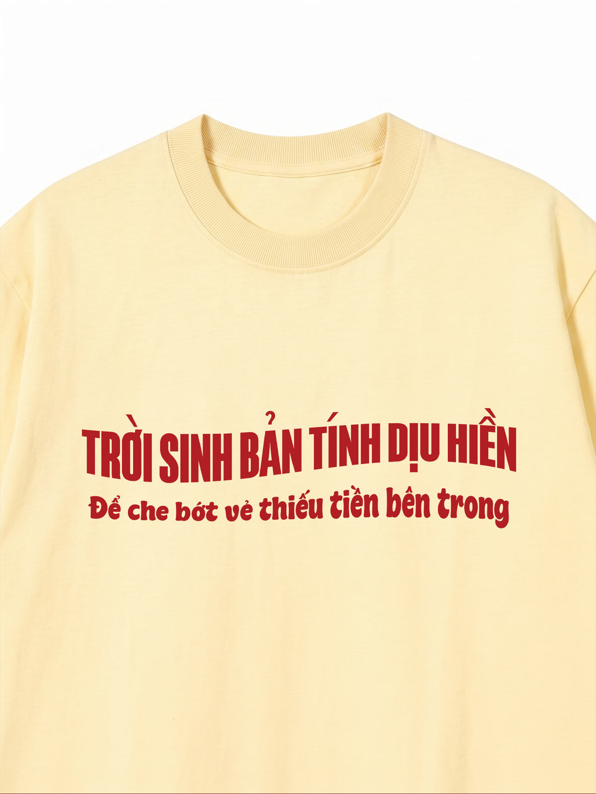 Áo Thun Relaxed Fit Trời Sinh Bản Tính Dịu Hiền