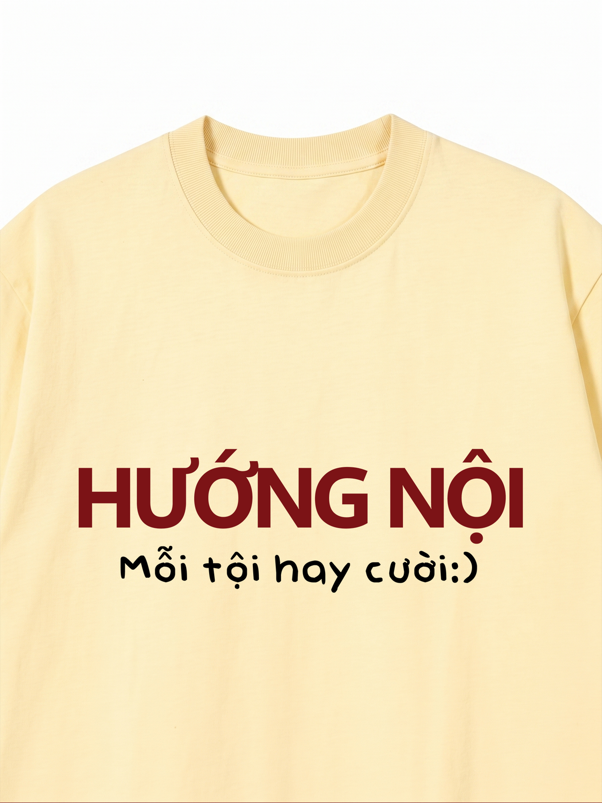 Áo Thun Relaxed Fit Hướng Nội Mỗi Tội Hay Cười