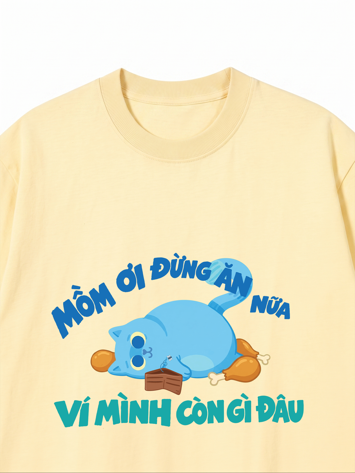 Áo Thun Relaxed Fit Mồm Ơi Đừng Ăn Nữa
