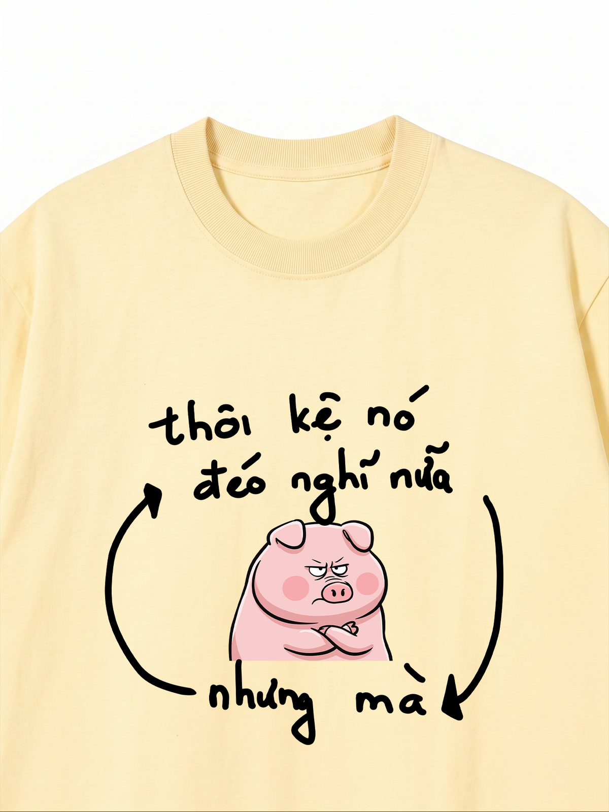 Áo Thun Relaxed Fit Thôi Kệ Nó Đéo Nghĩ Nữa