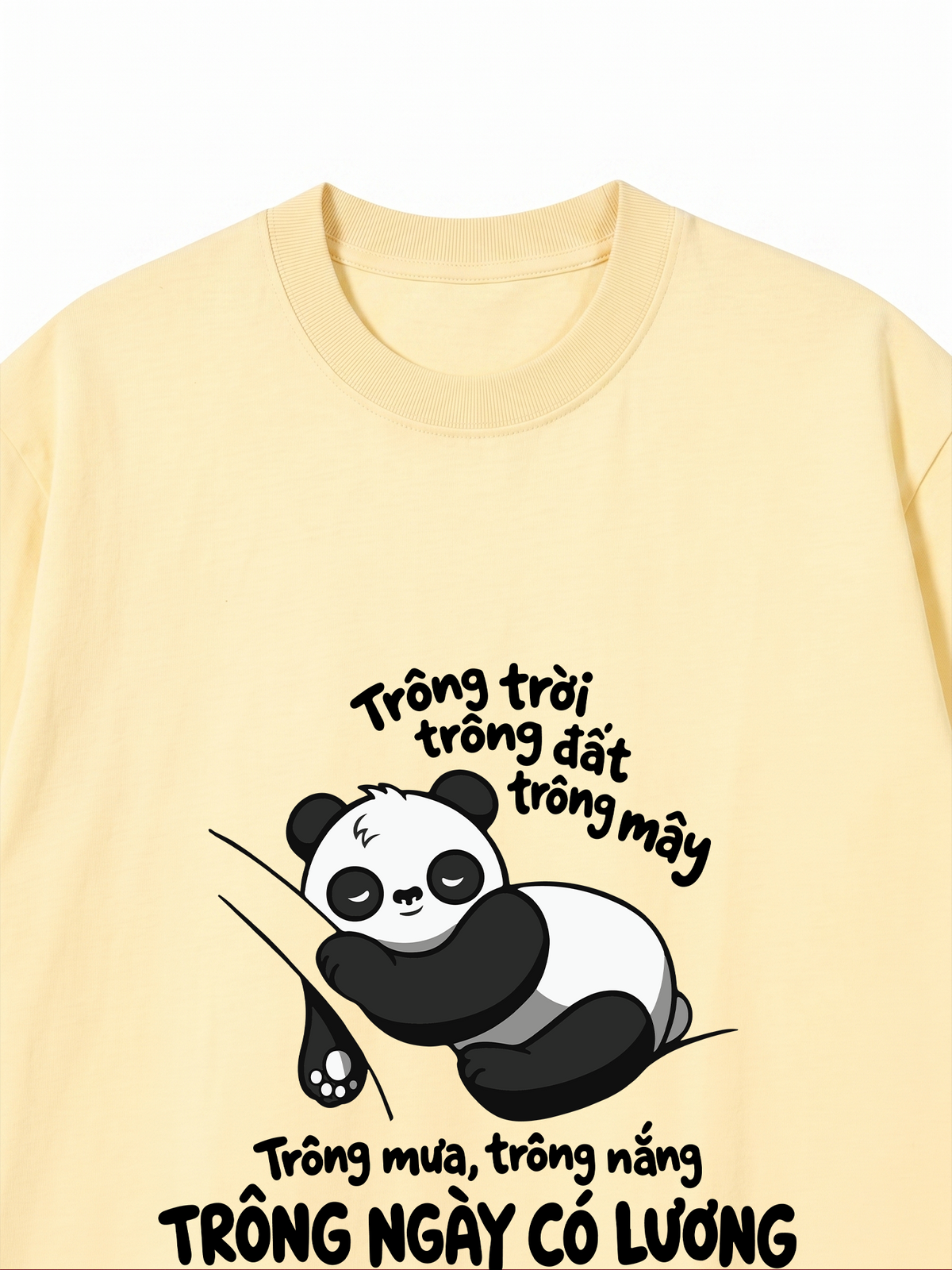 Áo Thun Relaxed Fit Trông Mưa Trông Nắng Trông Ngày Có Lương