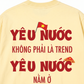 Áo Thun Relaxed Fit Yêu Nước Không Phải Là Trend