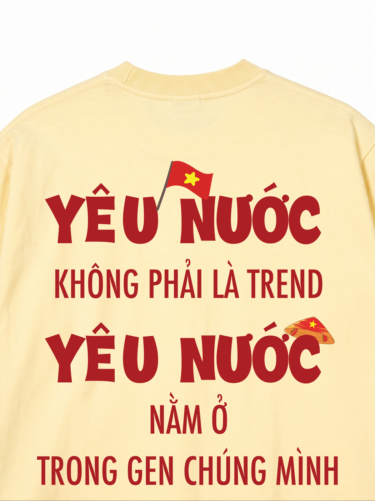 Áo Thun Relaxed Fit Yêu Nước Không Phải Là Trend