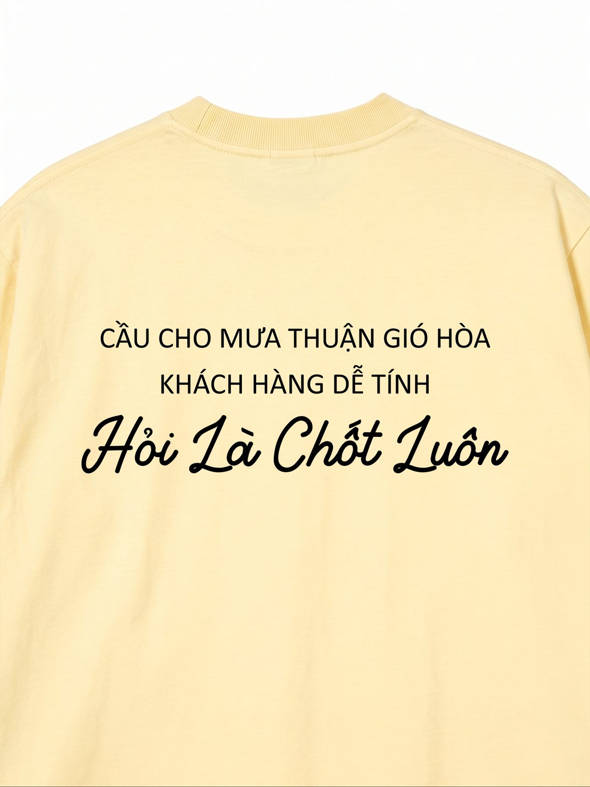Áo Thun Relaxed Fit Cầu Cho Mưa Thuận Gió Hòa