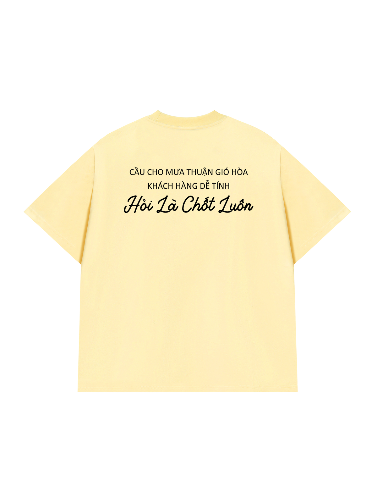 Áo Thun Relaxed Fit Cầu Cho Mưa Thuận Gió Hòa