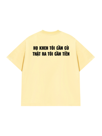 Áo Thun Relaxed Fit Họ Khen Tôi Cần Cù