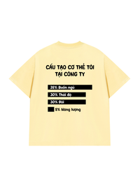 Áo Thun Relaxed Fit Cấu Tạo Cơ Thể Tôi Tại Công Ty