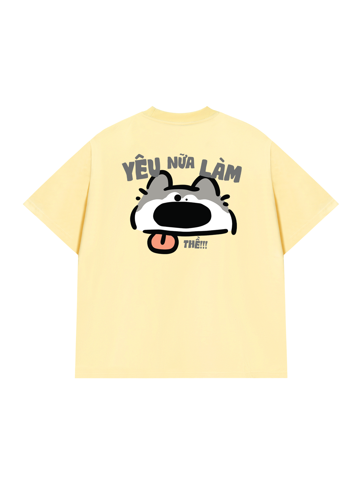 Áo Thun Relaxed Fit Yêu Nữa Làm Chó