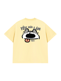Áo Thun Relaxed Fit Yêu Nữa Làm Chó