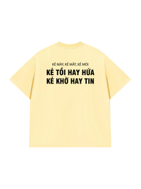Áo Thun Relaxed Fit Kẻ Mày Kẻ Mắt Kẻ Môi