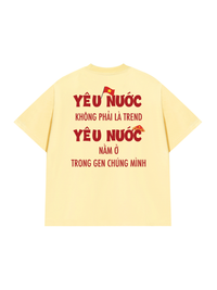 Áo Thun Relaxed Fit Yêu Nước Không Phải Là Trend