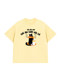 Áo Thun Relaxed Fit Đôi Môi Này Chỉ Ăn Cơm Với Cá