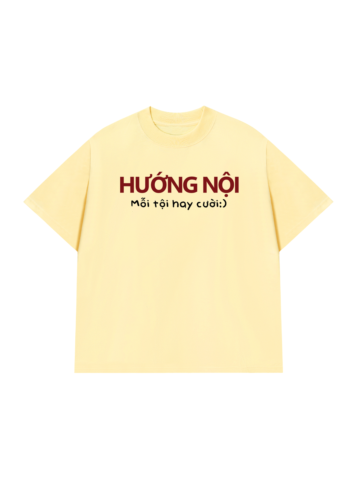 Áo Thun Relaxed Fit Hướng Nội Mỗi Tội Hay Cười