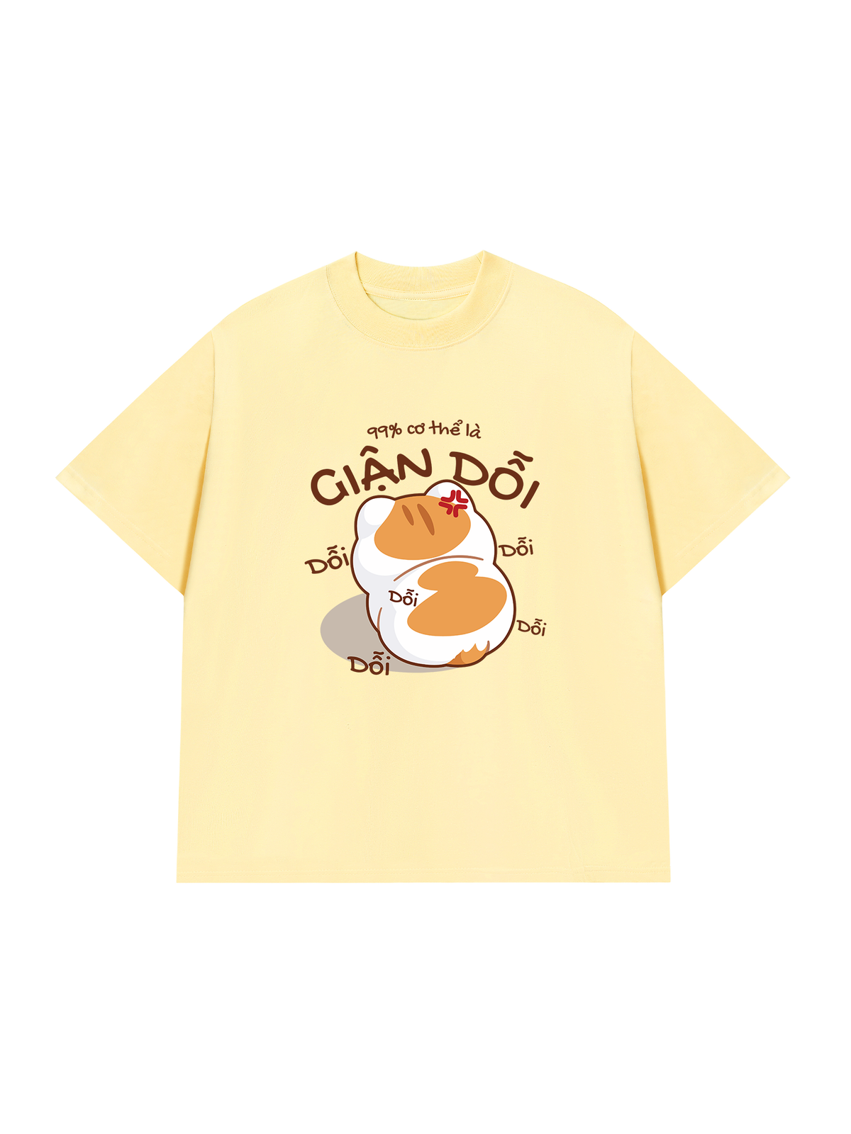 Áo Thun Relaxed Fit 99% Cơ Thể Là Giận Dỗi