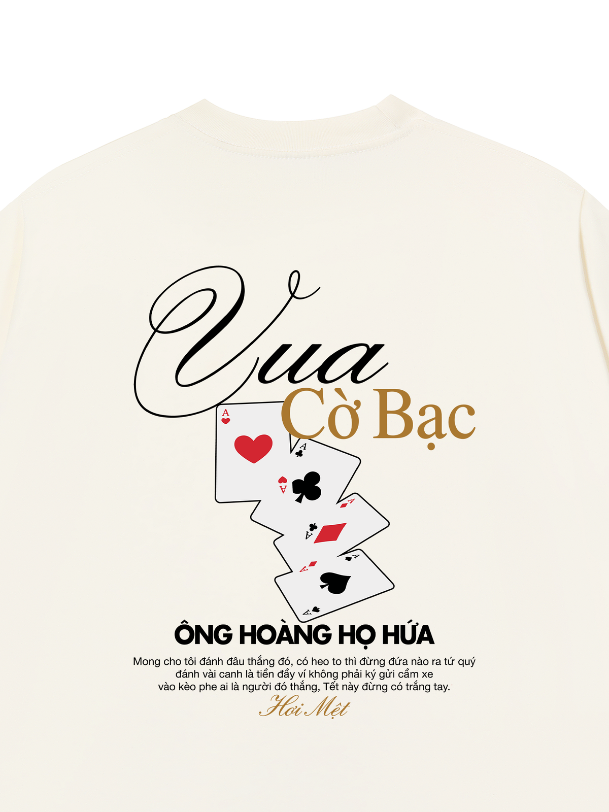 Áo Thun Relaxed Fit Vua Cờ Bạc
