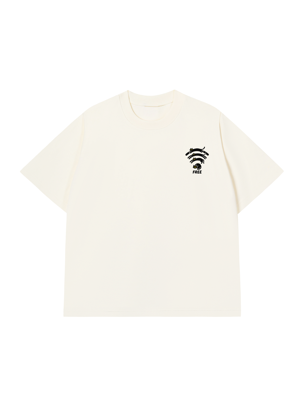 Áo Thun Relaxed Fit Wifi Meow