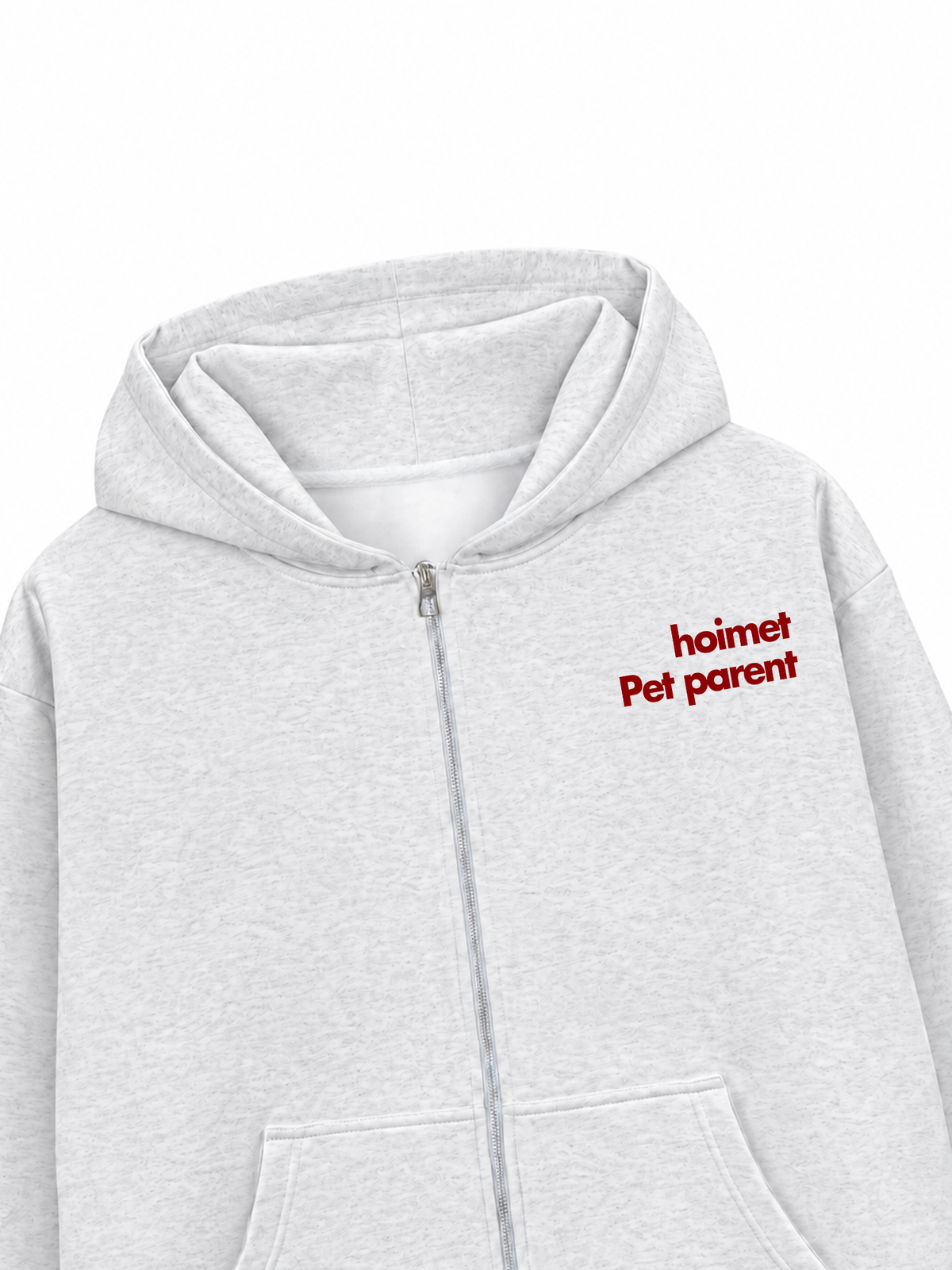Áo Hoodie Zip Nỉ Hai Da Hướng Ngoại Với Thú Cưng