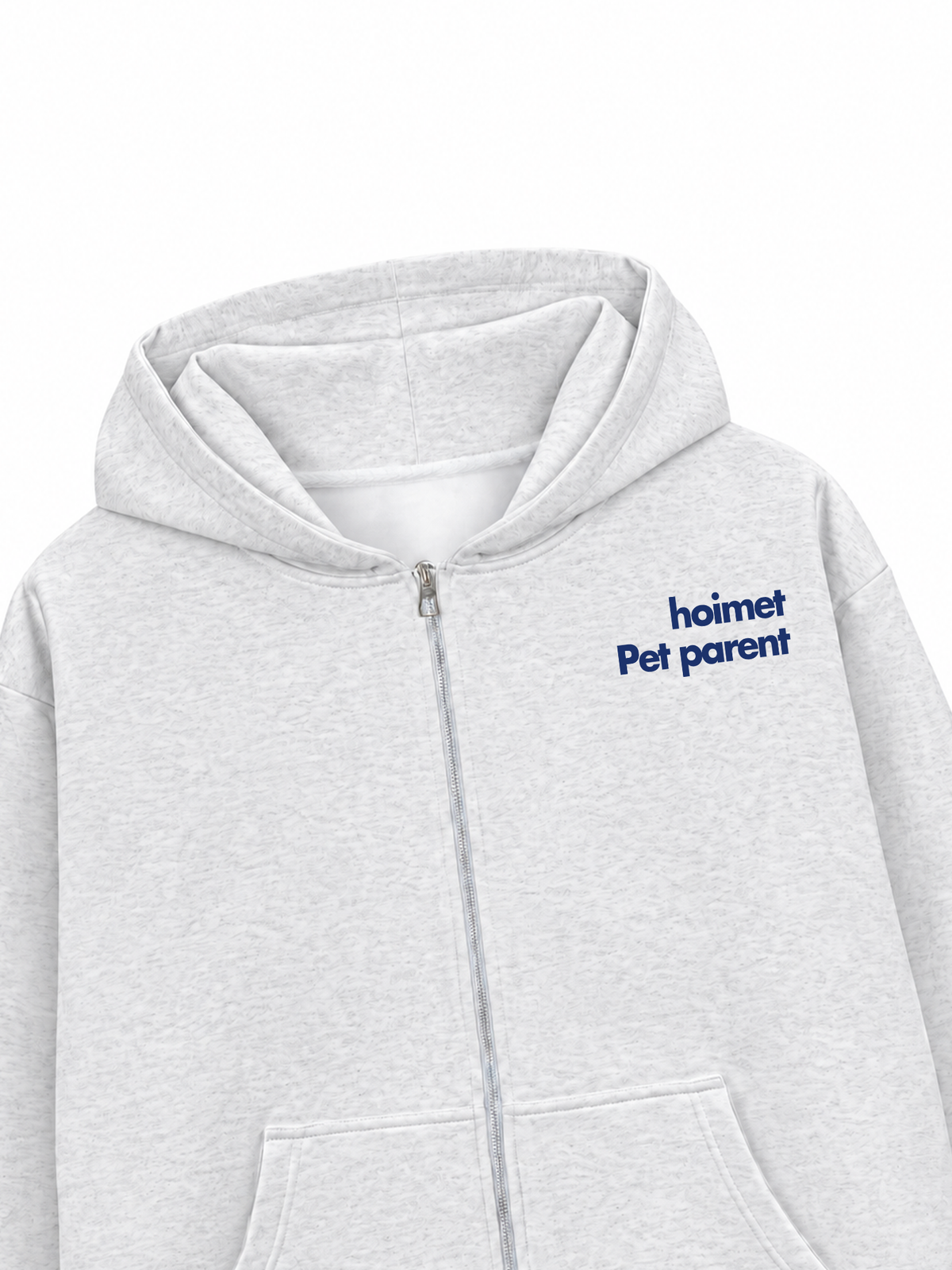 Áo Hoodie Zip Nỉ Hai Da I Love Cat