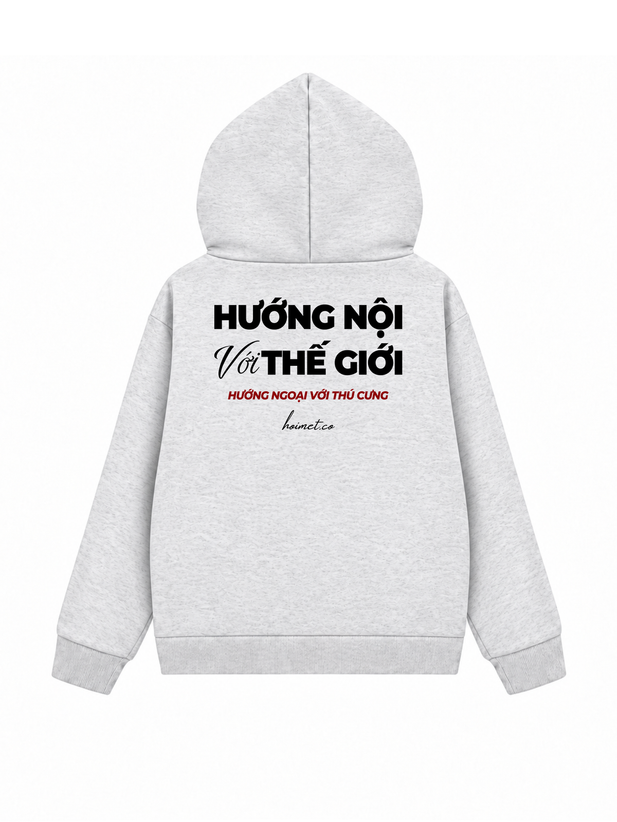 Áo Hoodie Zip Nỉ Hai Da Hướng Ngoại Với Thú Cưng