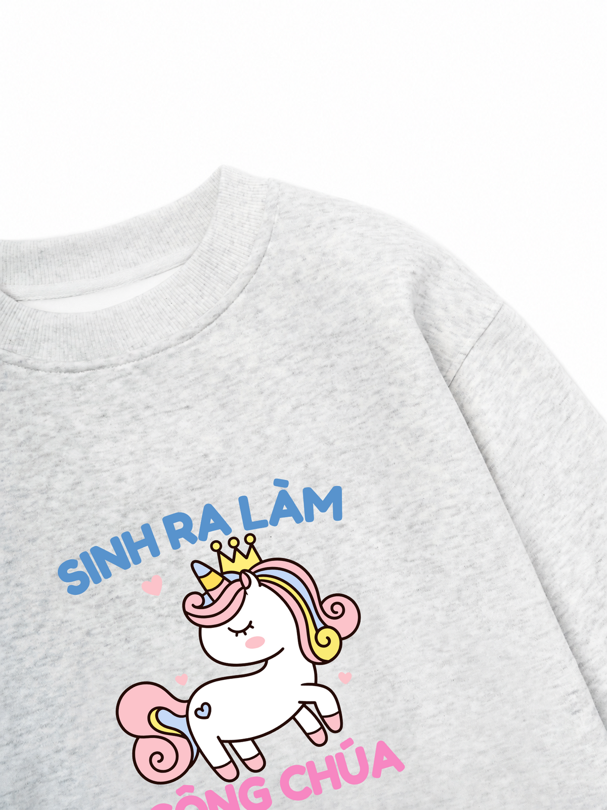 Áo Sweater Nỉ Hai Da Công Chúa Làm Công Ăn Lương