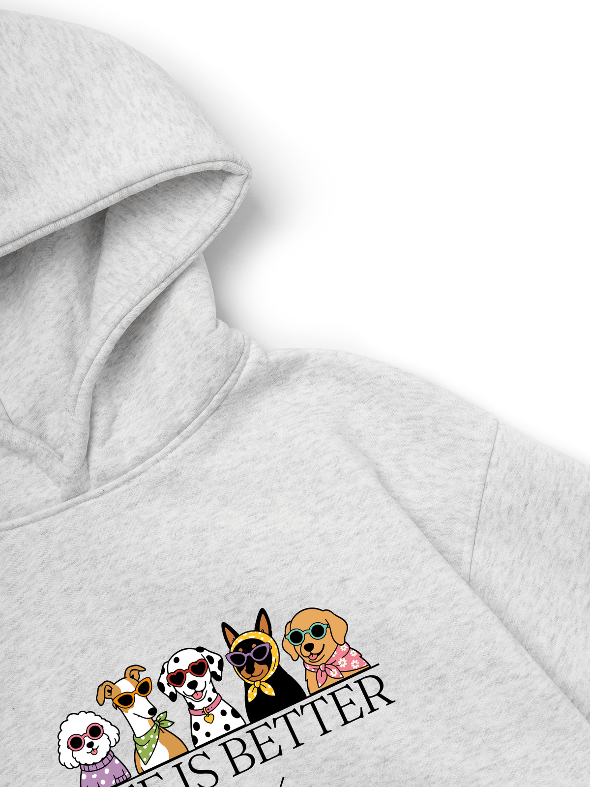Áo Hoodie Nỉ Hai Da Life Is Better With Dogs