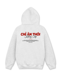 Áo Hoodie Nỉ Hai Da Chỉ Ăn Không Tập