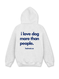 Áo Hoodie Nỉ Hai Da I Love Dog