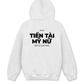 Áo Hoodie Nỉ Hai Da Tiền Tài Mỹ Nữ