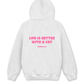 Áo Hoodie Nỉ Hai Da Life Is Better With A Cat