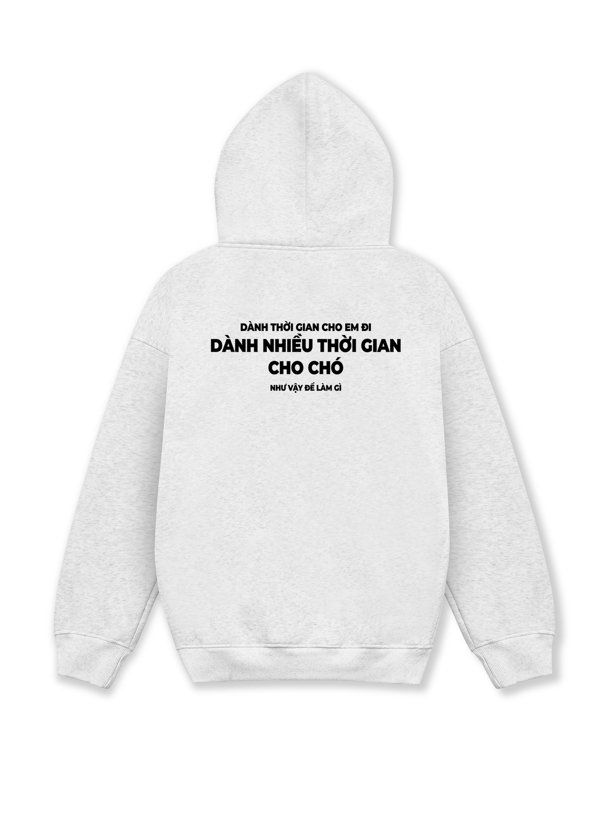Áo Hoodie Nỉ Hai Da Dành Thời Gian Cho Chó
