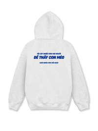 Áo Hoodie Nỉ Hai Da Mèo Cười Nhiều Hơn
