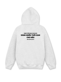 Áo Hoodie Nỉ Hai Da Dành Thời Gian Cho Mèo