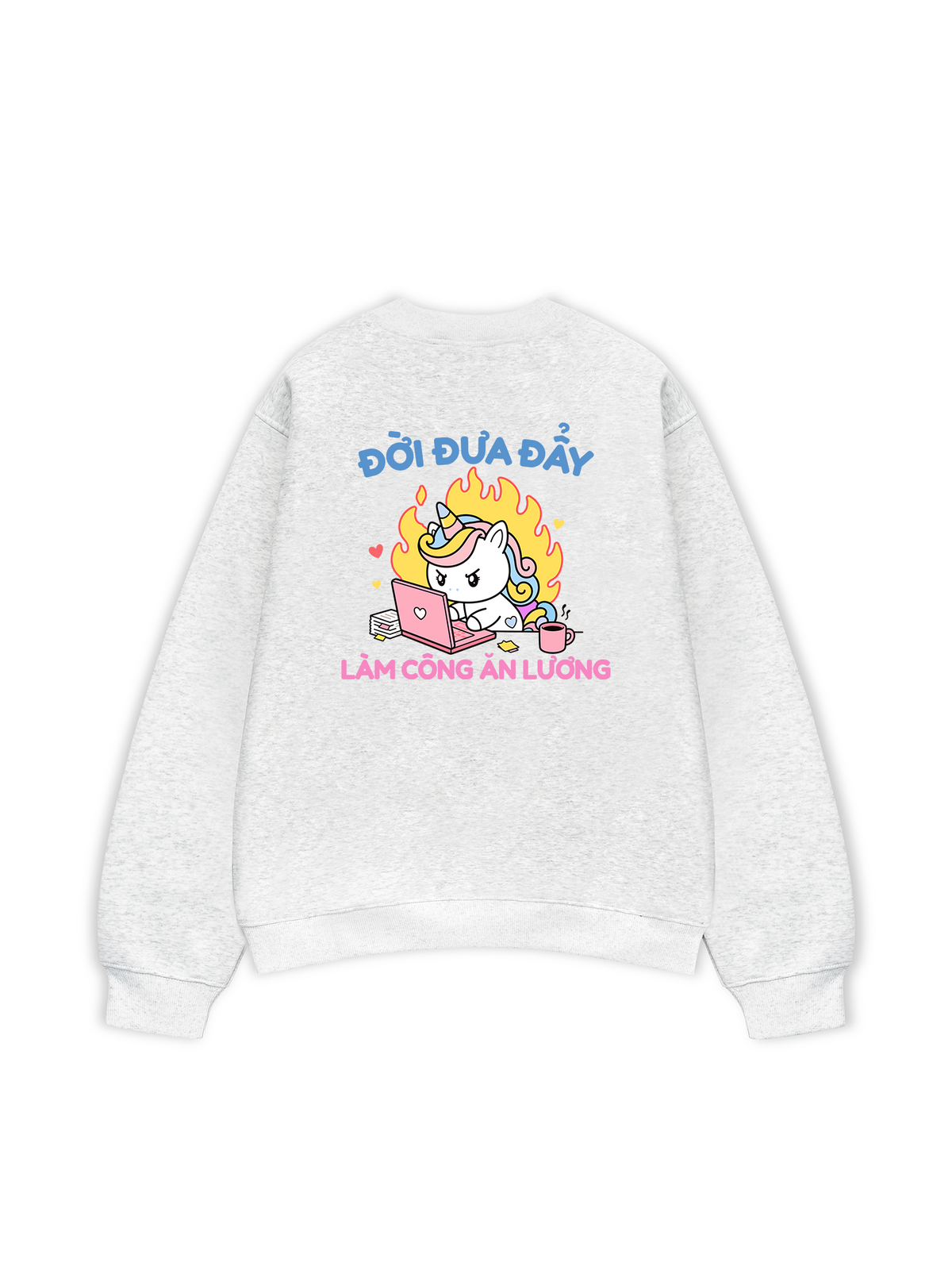 Áo Sweater Nỉ Hai Da Công Chúa Làm Công Ăn Lương