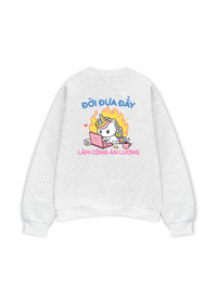 Áo Sweater Nỉ Hai Da Công Chúa Làm Công Ăn Lương