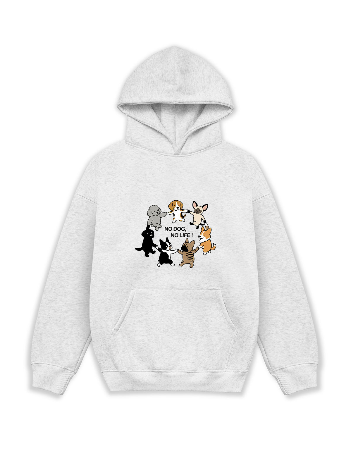 Áo Hoodie Nỉ Hai Da No Dog No Life