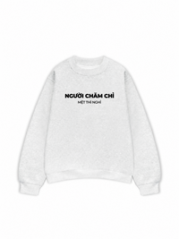 Áo Sweater Nỉ Hai Da Người Chăm Chỉ
