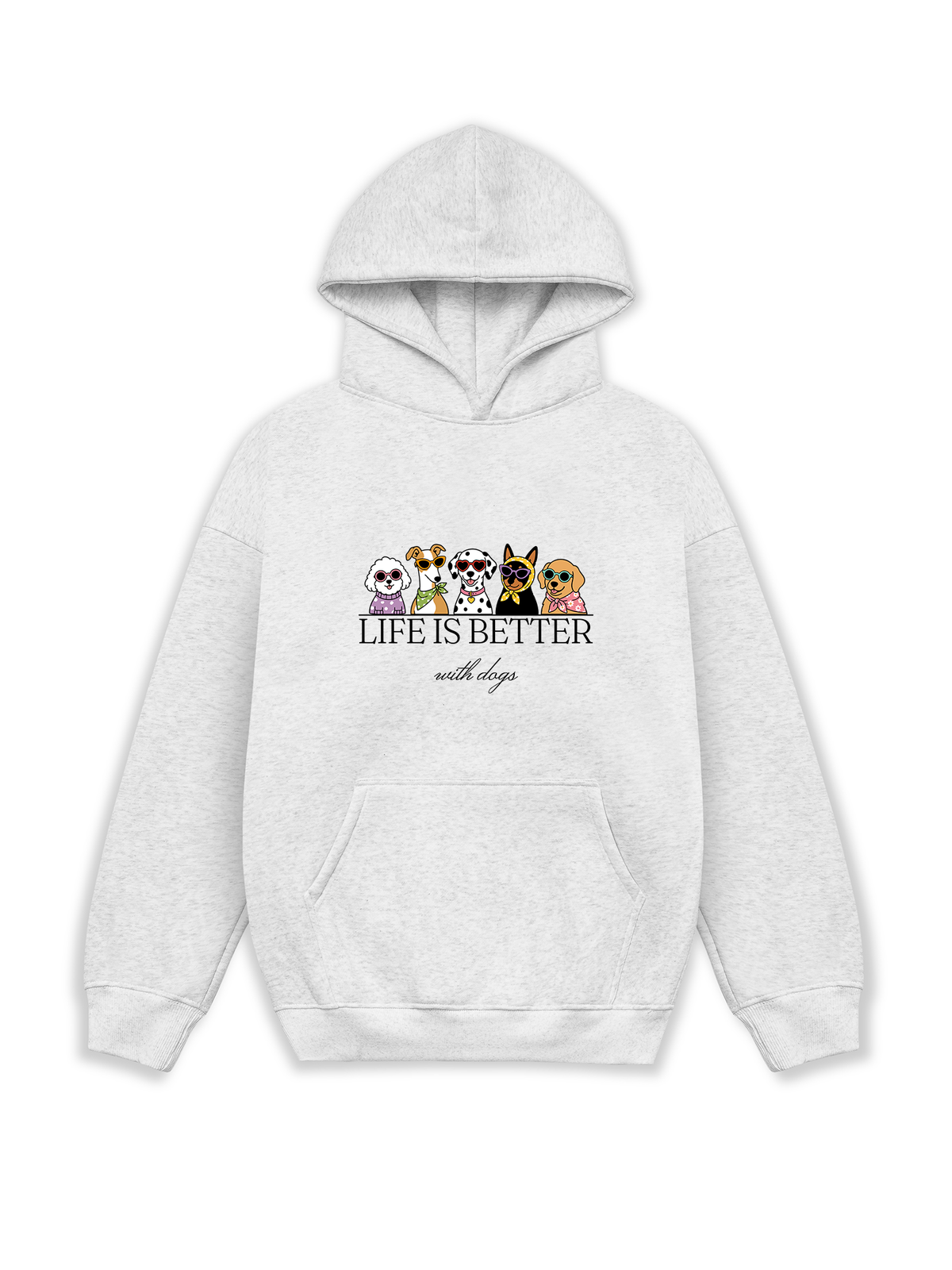 Áo Hoodie Nỉ Hai Da Life Is Better With Dogs