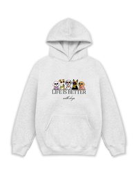 Áo Hoodie Nỉ Hai Da Life Is Better With Dogs