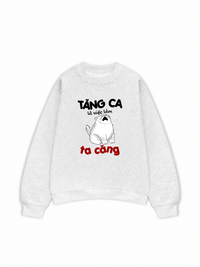 Áo Sweater Nỉ Hai Da Tăng Ca