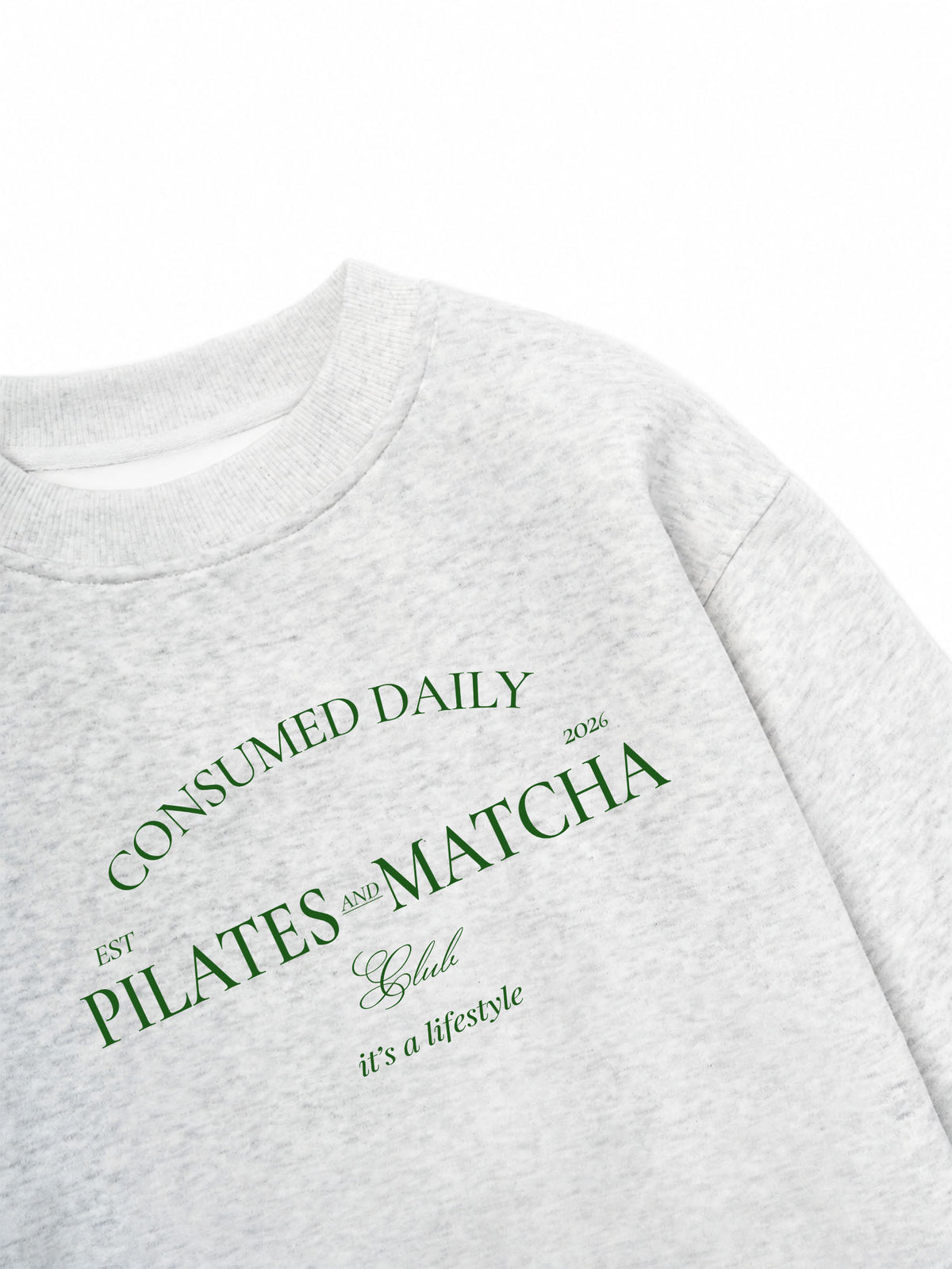 Áo Sweater Nỉ Hai Da Pilates And Matcha