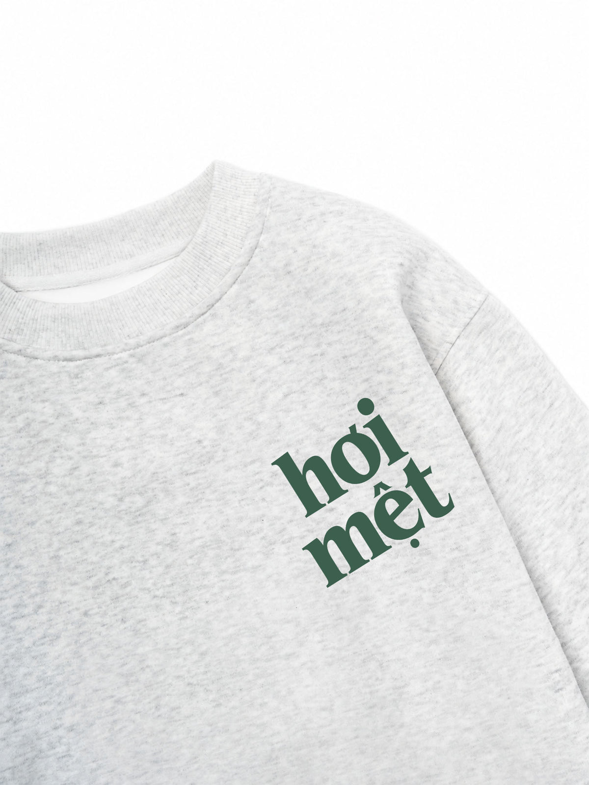 Áo Sweater Nỉ Hai Da Monday Pilates & Matcha