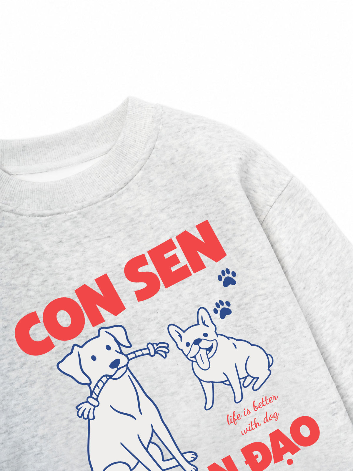 Áo Sweater Nỉ Hai Da Con Sen Ngoan Đạo Chó