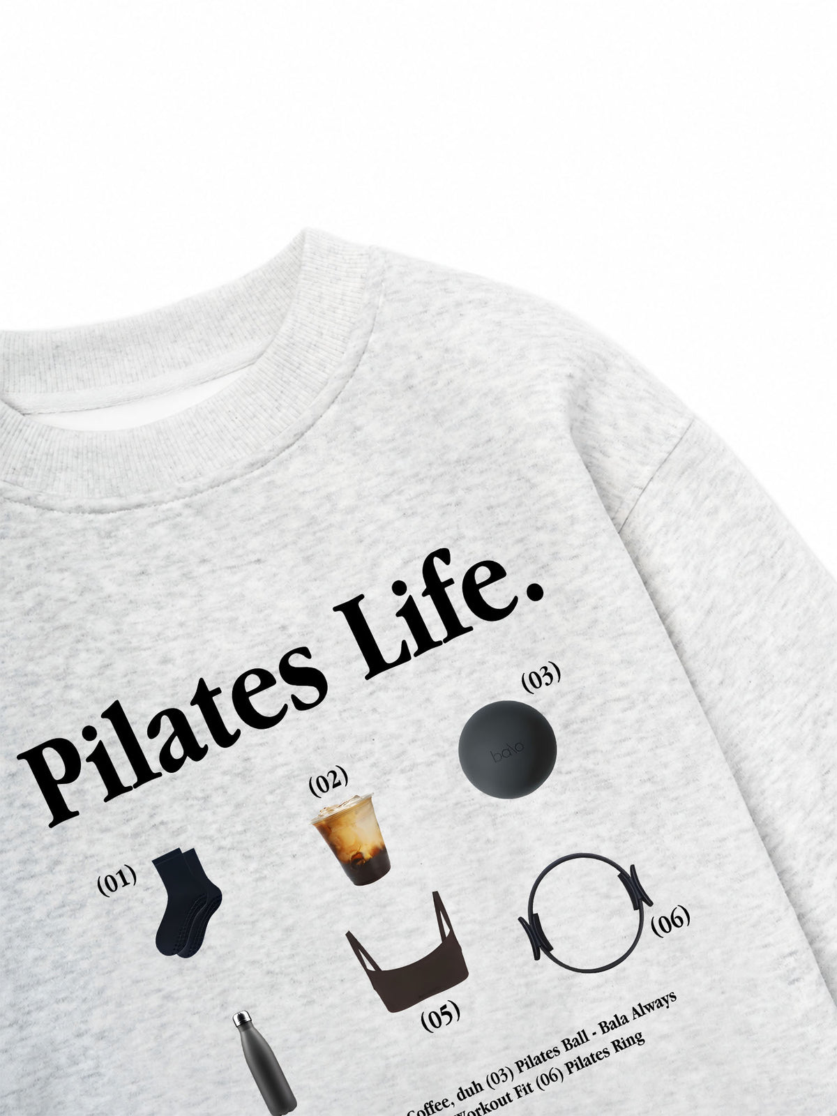 Áo Sweater Nỉ Hai Da  Pilates Life