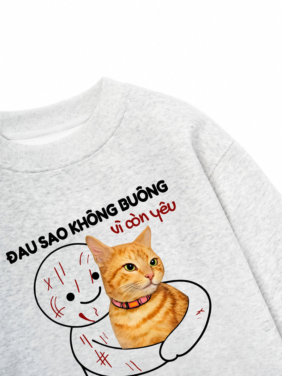 Áo Sweater Nỉ Hai Da Đau Sao Không Buông