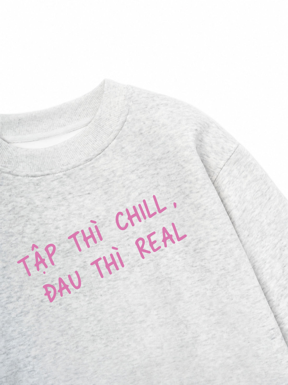 Áo Sweater Nỉ Hai Da  Tập Chill Đau Real