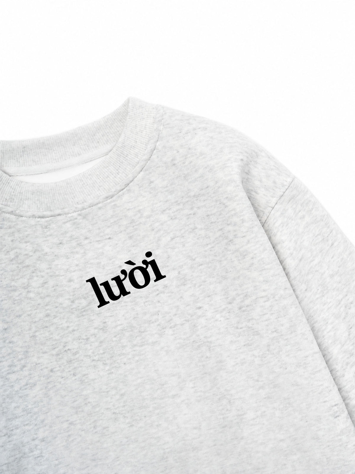 Áo Sweater Nỉ Hai Da Lười
