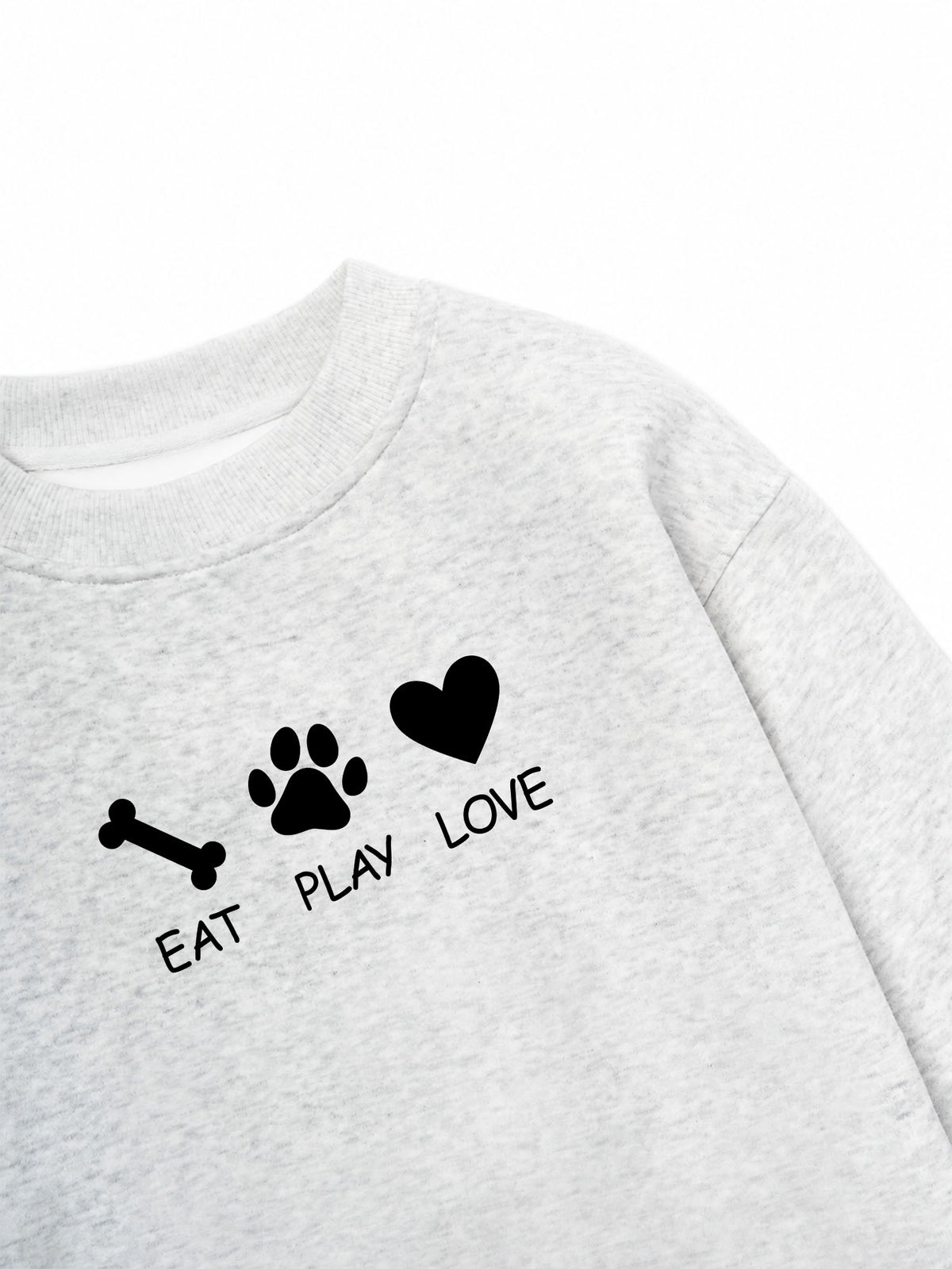 Áo Sweater Nỉ Hai Da Eat Play Love