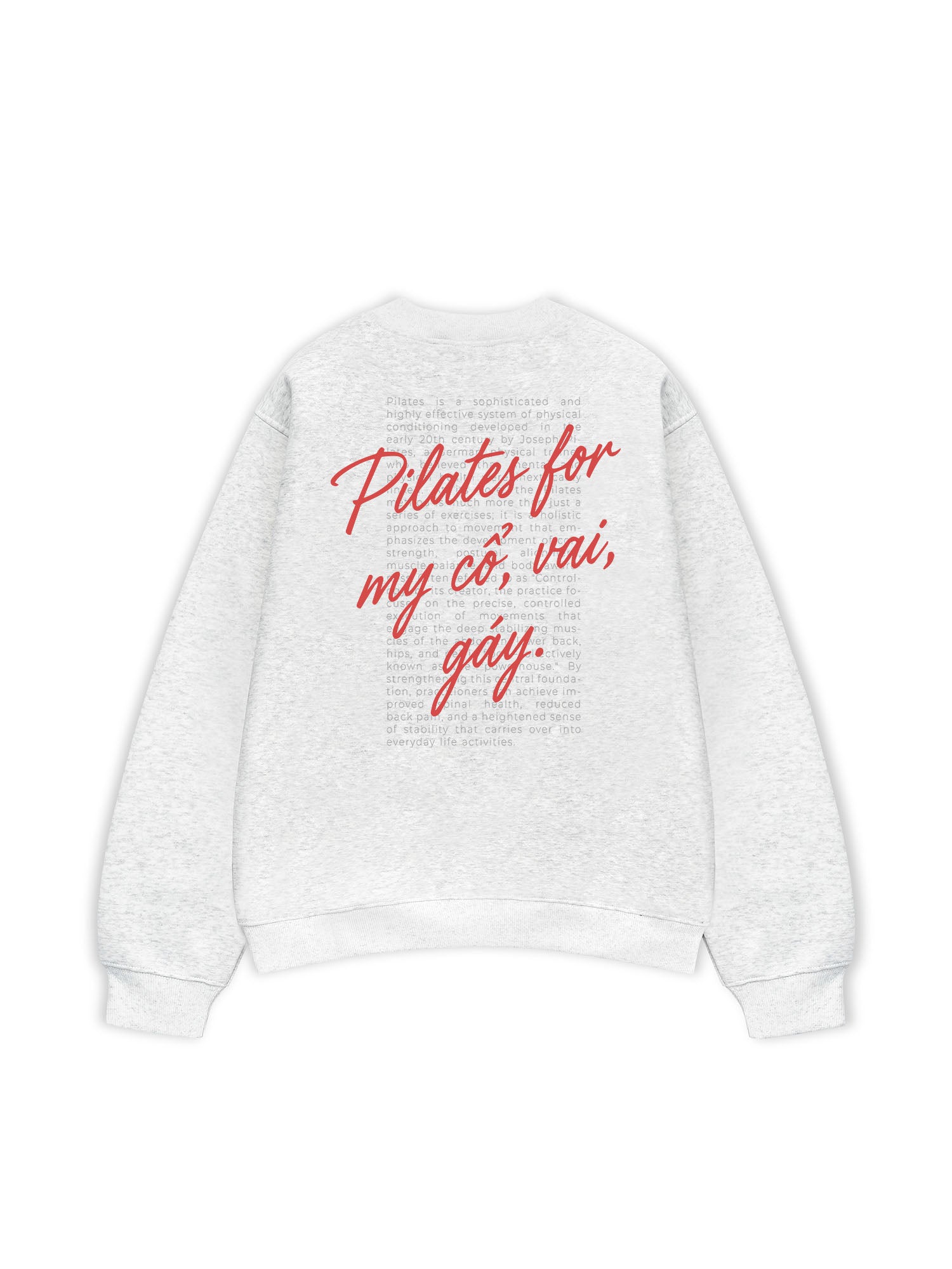 Áo Sweater Nỉ Hai Da Pilates For My Cổ Vai Gáy