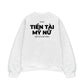 Áo Sweater Nỉ Hai Da Tiền Tài Mỹ Nữ