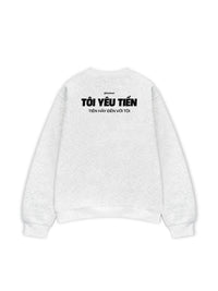 Áo Sweater Nỉ Hai Da Tôi Yêu Tiền
